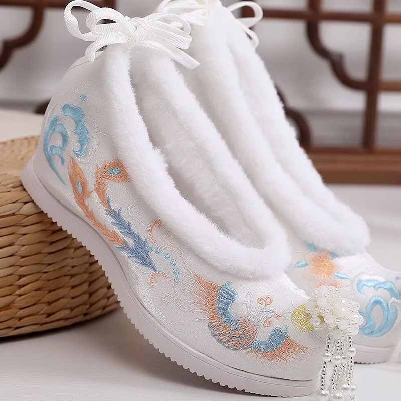Embroidery Shoes - Kış Hanfu Ayakkabı Kadın Çin Antik