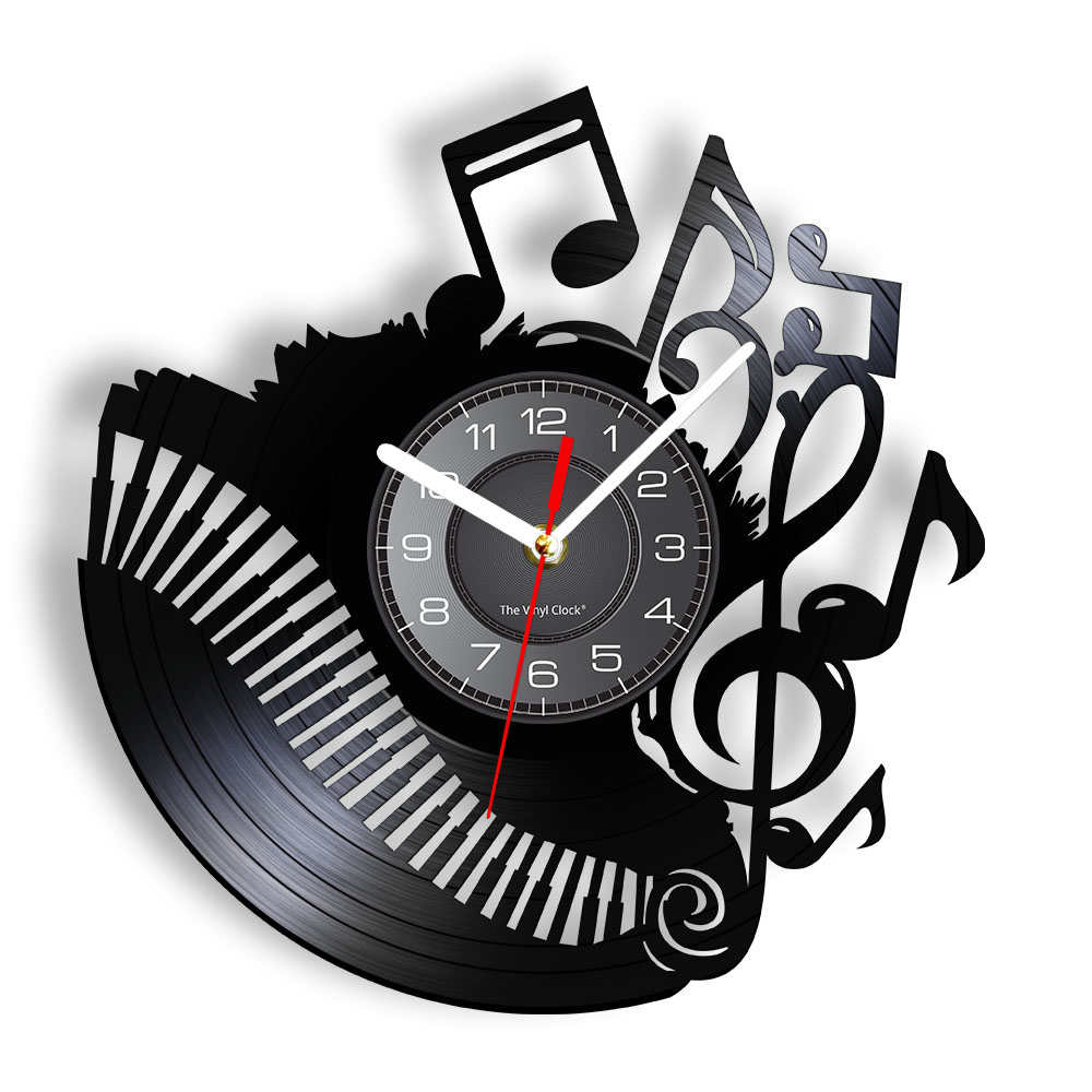 Embroidery Studio - Piyano odası müzik notlar vinil kayıt