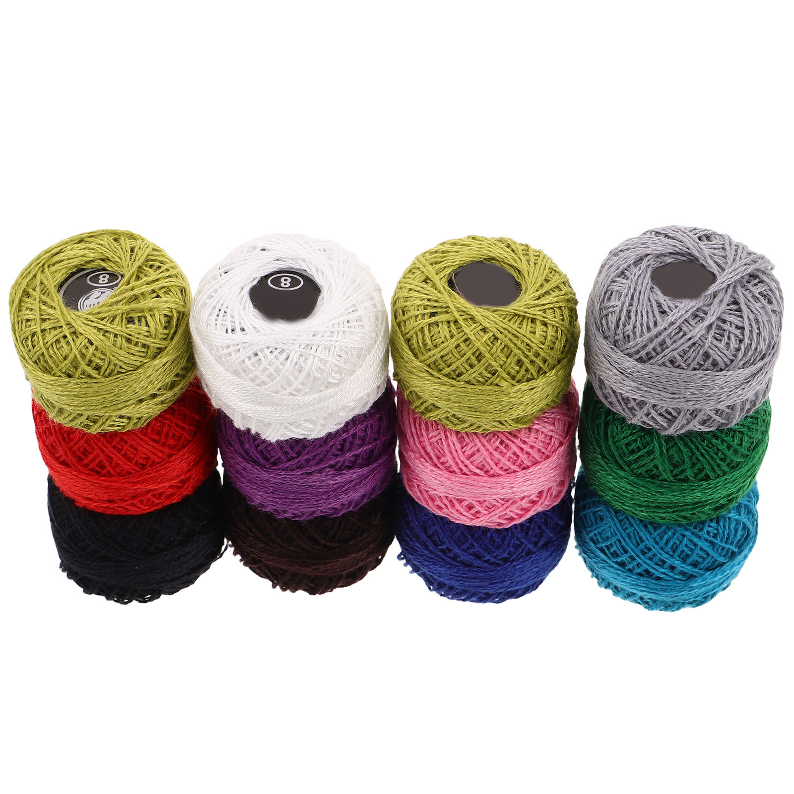 Embroidery Threads - 12 Adet Pamuklu Nakış İpliği Seti,