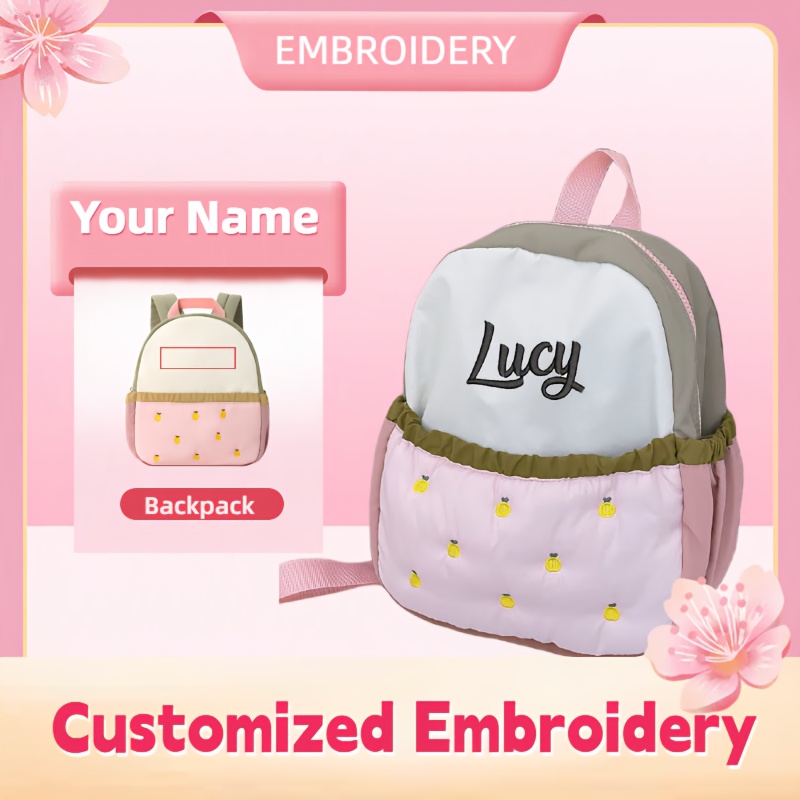 Embroidery Font Free - Özelleştirilmiş İsim Nakışı Sevimli Ananas İşlemeli