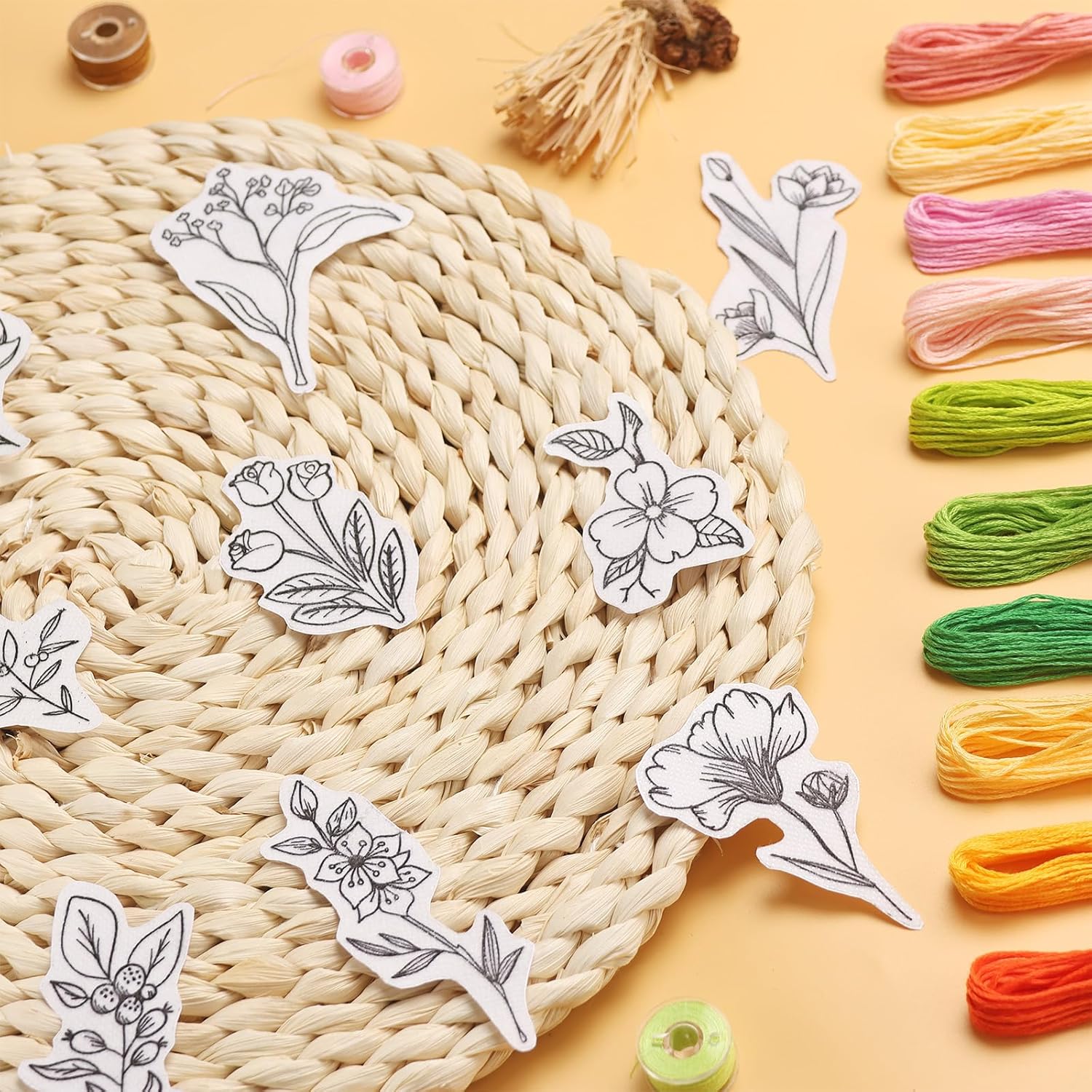 50 Adet Suda Çözünür Nakış Sta - Embroidery Motif incelemesi ve fiyatı