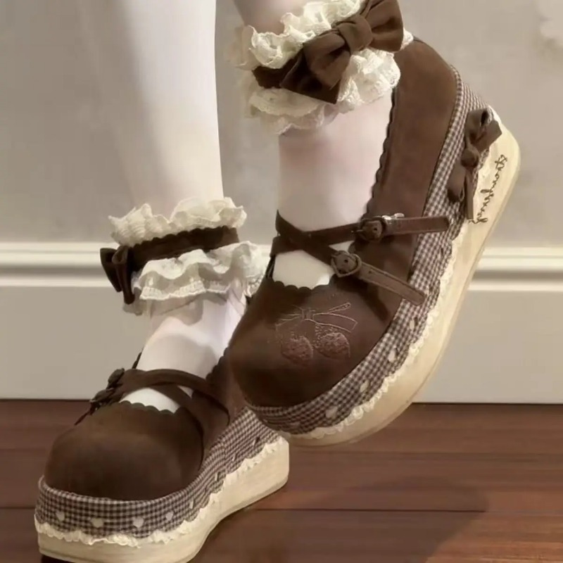 Lolita Yüksek Topuklu Boy Uzat - Embroidery Motif incelemesi ve fiyatı