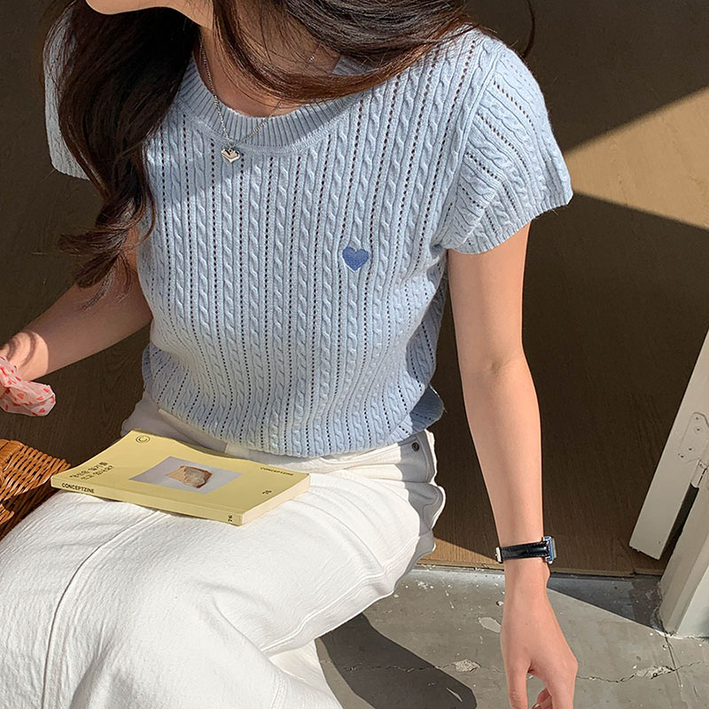 Kadın T-shirt Yuvarlak Yaka Kı - Embroidery Design Love incelemesi ve fiyatı