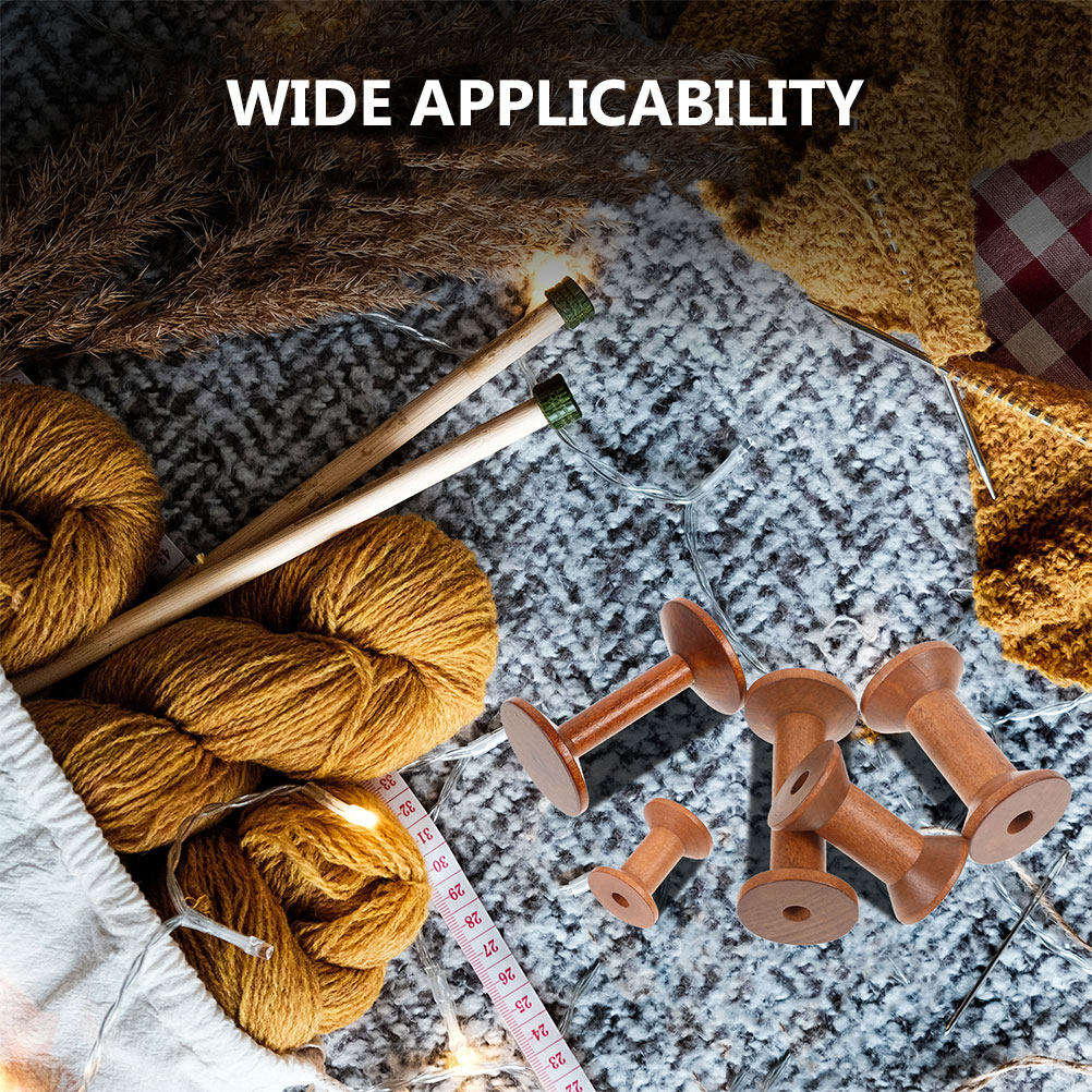 7 adet ahşap bobin seti yerden - Embroidery Threads incelemesi ve fiyatı