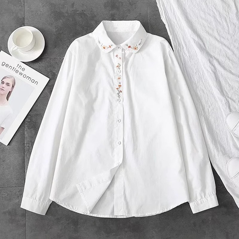Yeni Saf Pamuk Beyaz Gömlek Ka - Embroidery Online incelemesi ve fiyatı