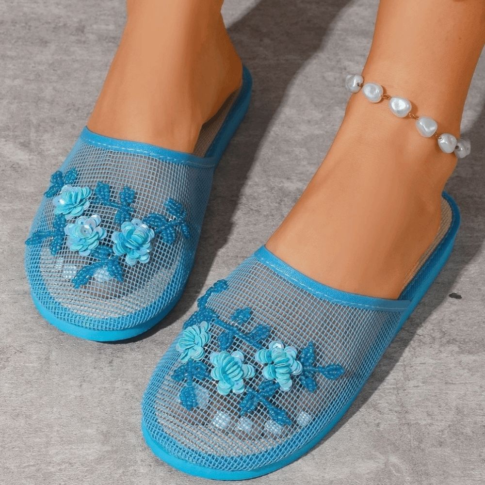 Moda Çiçek Nakışlı File Sandal - Embroidery Shoes incelemesi ve fiyatı